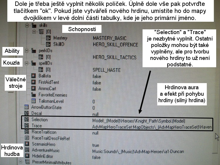 Úprava vlastností hrdiny (5)