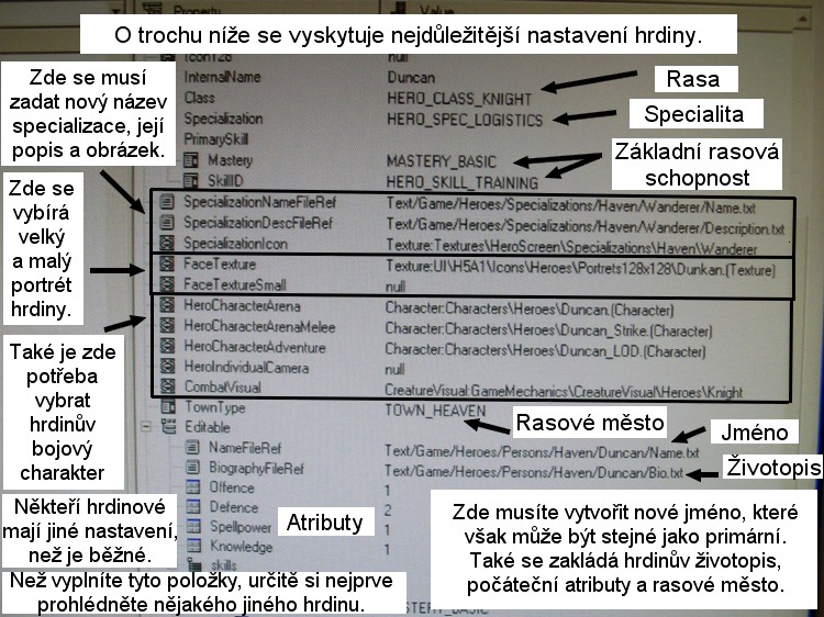 Úprava vlastností hrdiny (4)